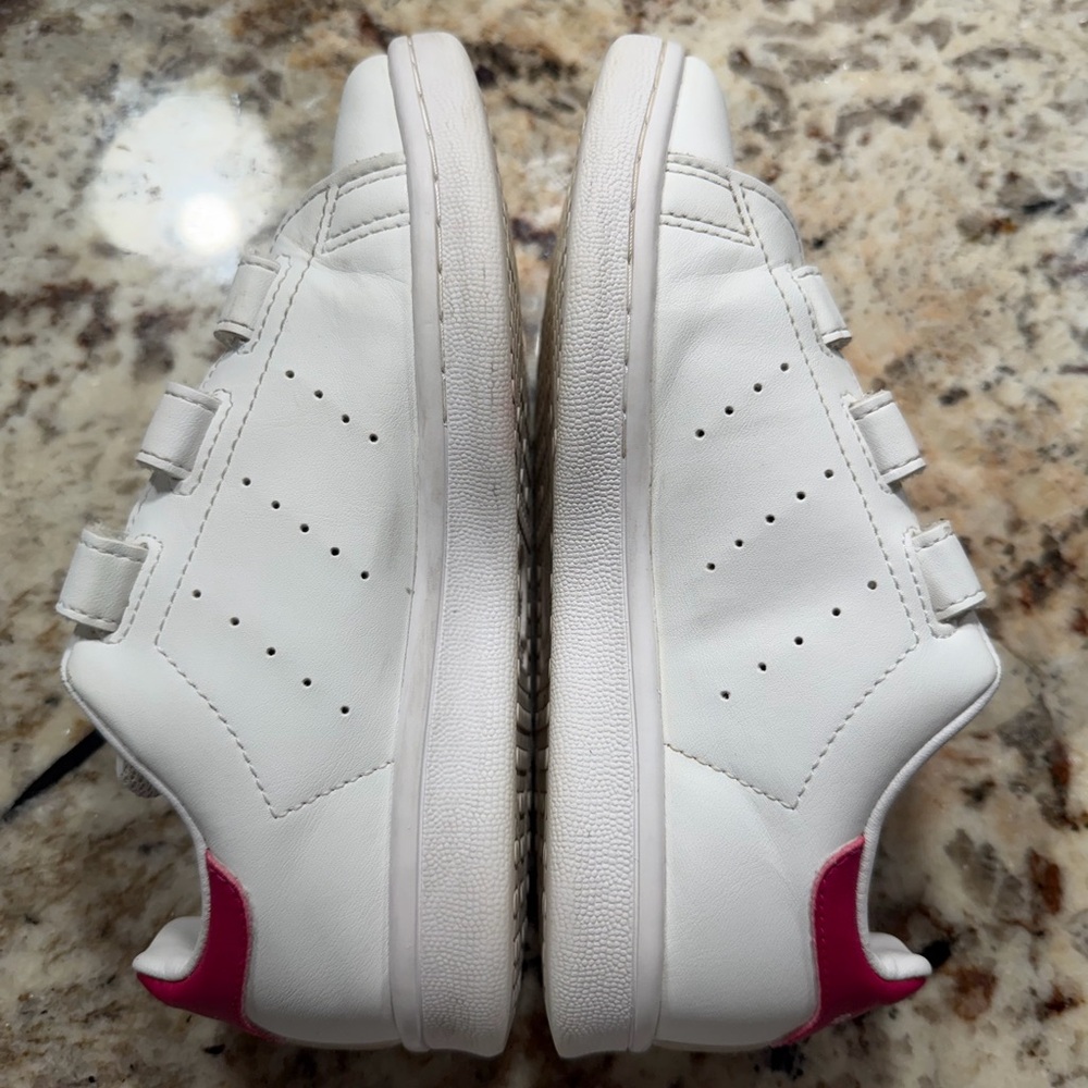 Adidas Girl White Sneakers with Pink Details - Picture 4 of 10